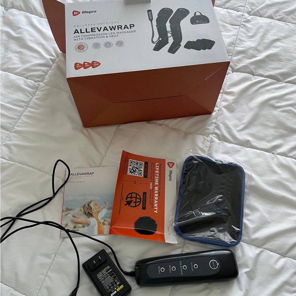 Allevawrap air compression leg massager